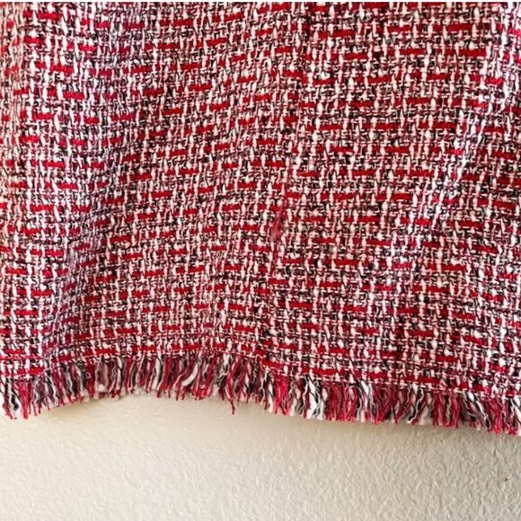 NWOT Forever 21 Pink-Red Tweed Double-Breasted Mini Dress - Picture 8 of 8